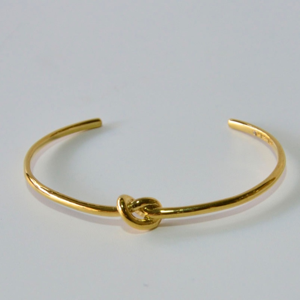 Stella & Dot Simple Knot Cuff Gold